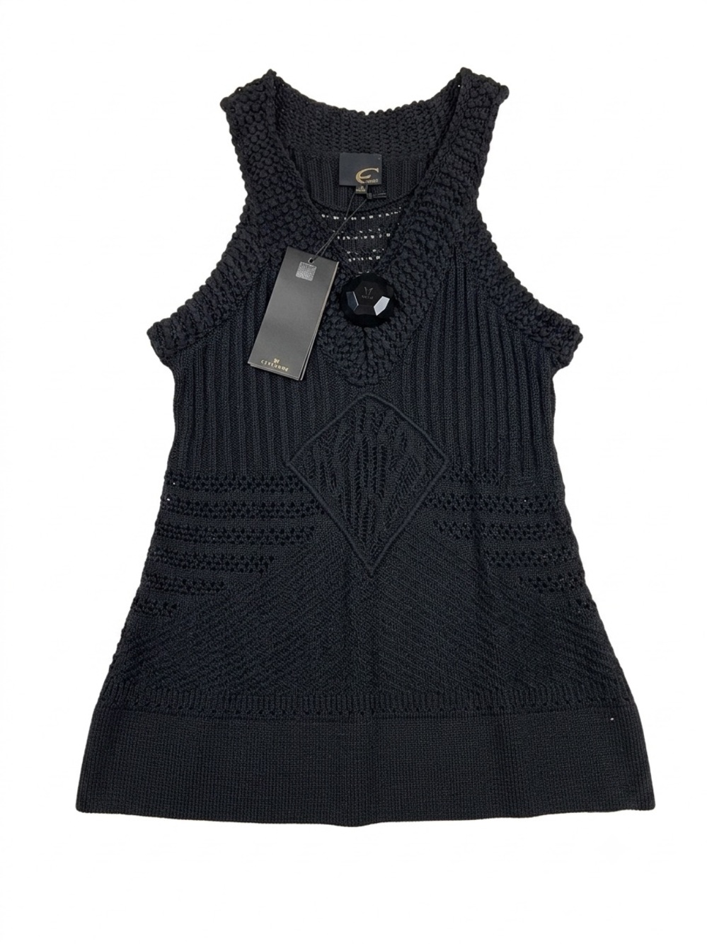 Stunning Roberto Cavalli Just Cavalli Sleeveless Knit Top HH